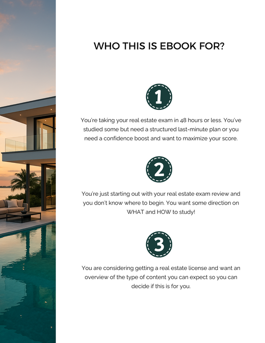 The 48-Hour Real Estate Exam Study Plan (eBook)