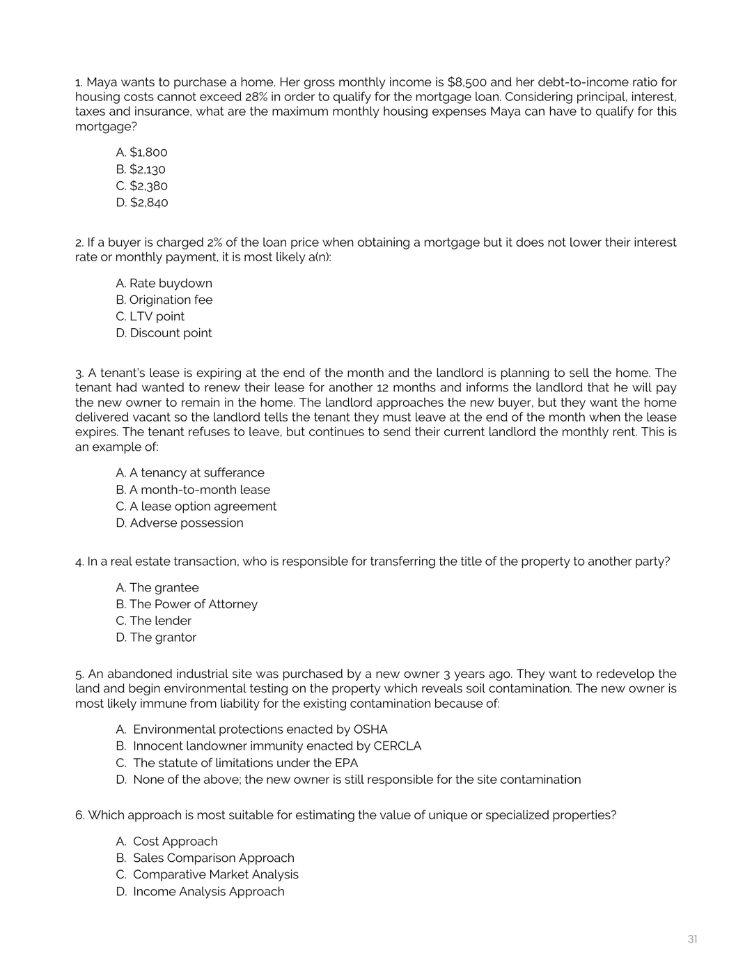 Real Estate Exam Prep eBook