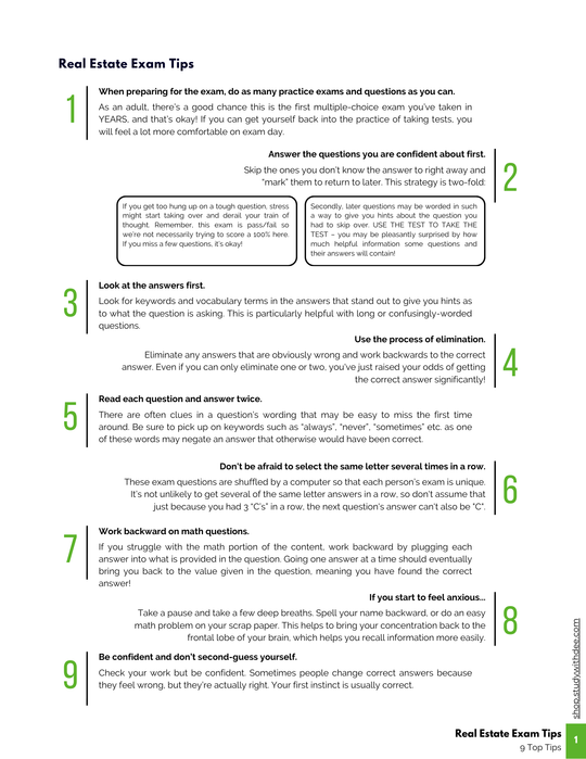 Real Estate Exam Practice Test